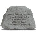 Berry Kay - Inc. You Will Never Be Forgotten - Memorial - 6.5 Inches x 4.5 Inches 79220